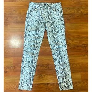 Snakeskin Skinny Jeans